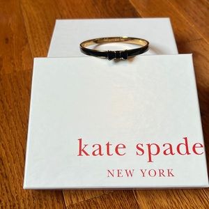 Kate Spade Black Enamel Bow Bracelet